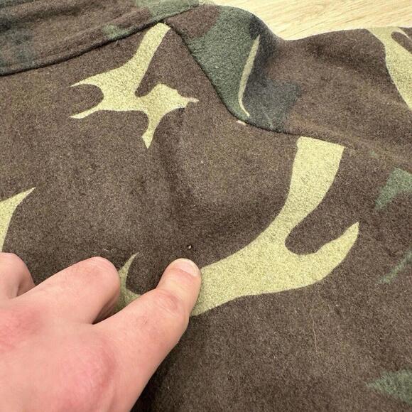 Vintage Codet Camo Wool Bomber Jacket Made In Canada Military Hunting Outdoor XL - Picture 14 of 15